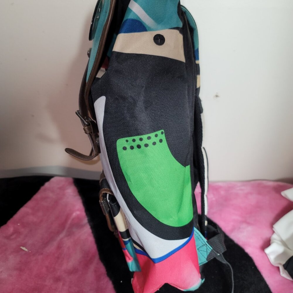 Steve Madden Multicolored Large Drawstring Backpa… - image 2